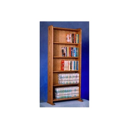 Wood Shed Solid Oak Cabinet for DVDs- VHS tapes- books and more 507